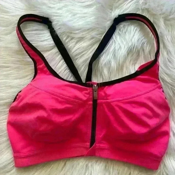 Victoria's Secret Sport VSX Underwire Front Zip Sports Bra 32C - Picture 1 of 8